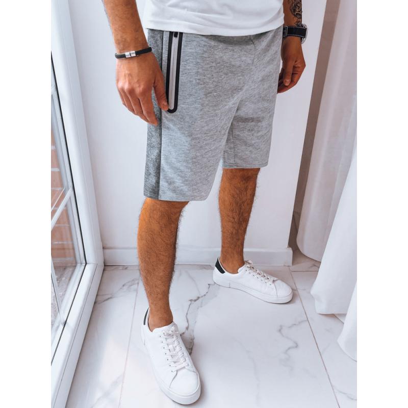 Pánské teplákové kraťasy EKA světle šedé