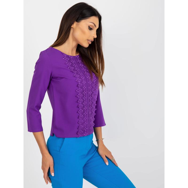 Dámska blúzka GENIVEE tmavo fialová