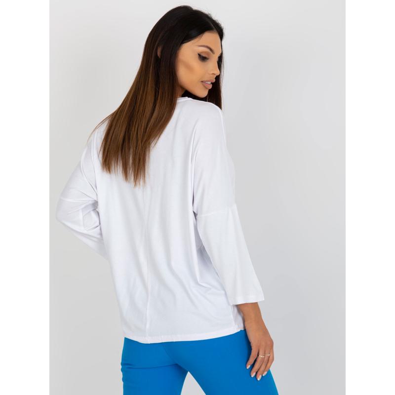 Dámská halenka oversize z viskózy HIA bílá