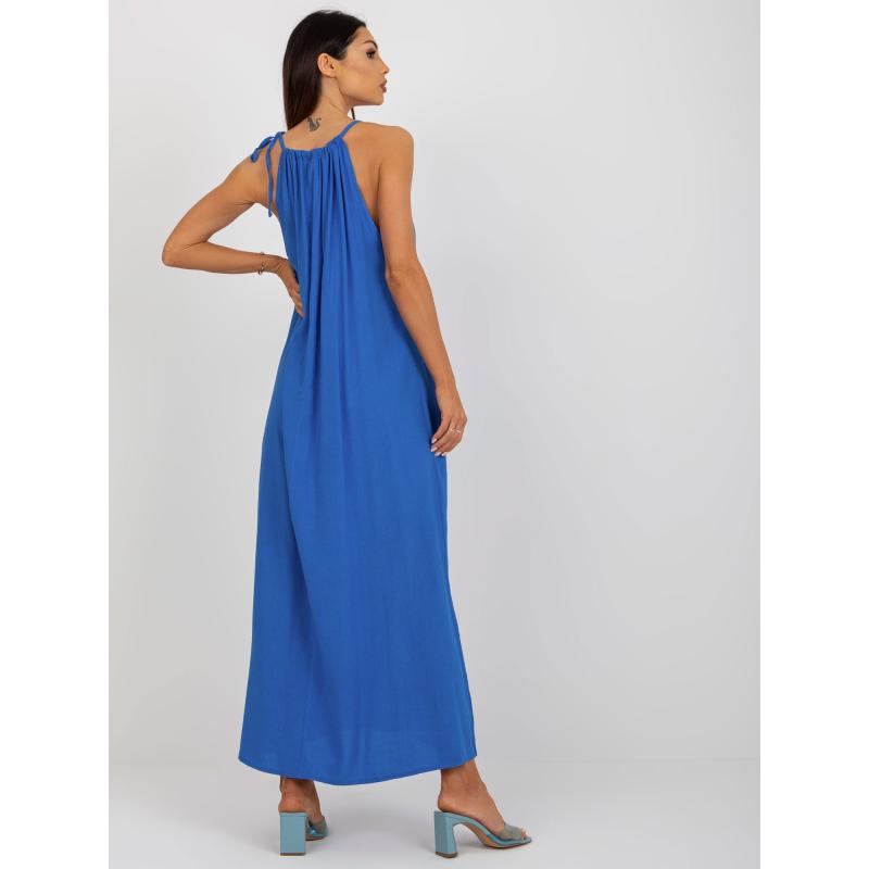 Dámské šaty na ramínka OCH BELLA modré 