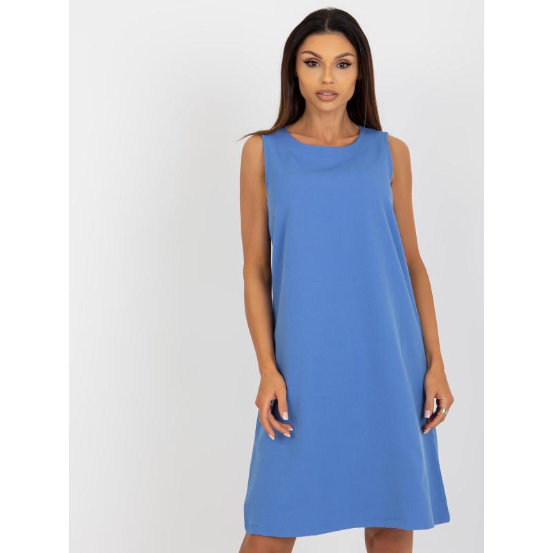Dámské šaty elegantní koktejlové OCH BELLA modré 