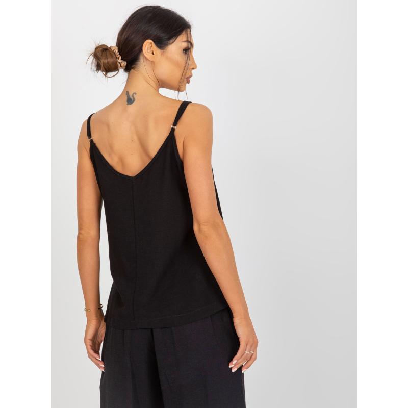 Női pánt nélküli felső OCH BELLA fekete