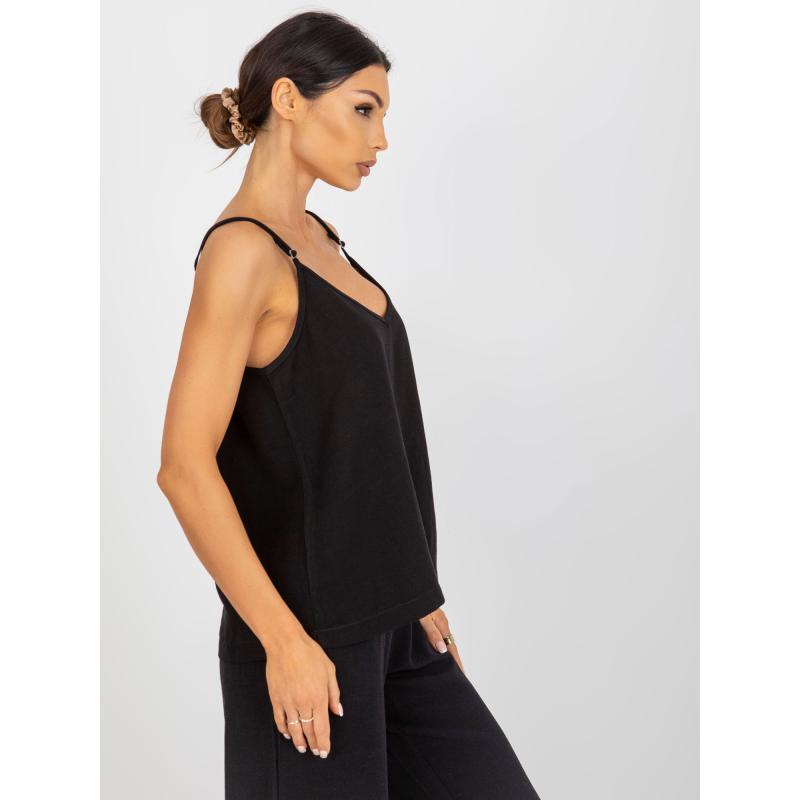 Női pánt nélküli felső OCH BELLA fekete