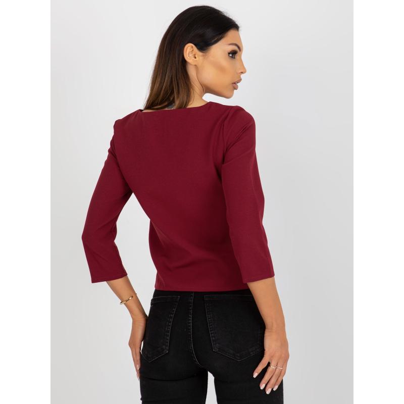 Dámská halenka s krajkovými detaily JAZZ bordó 