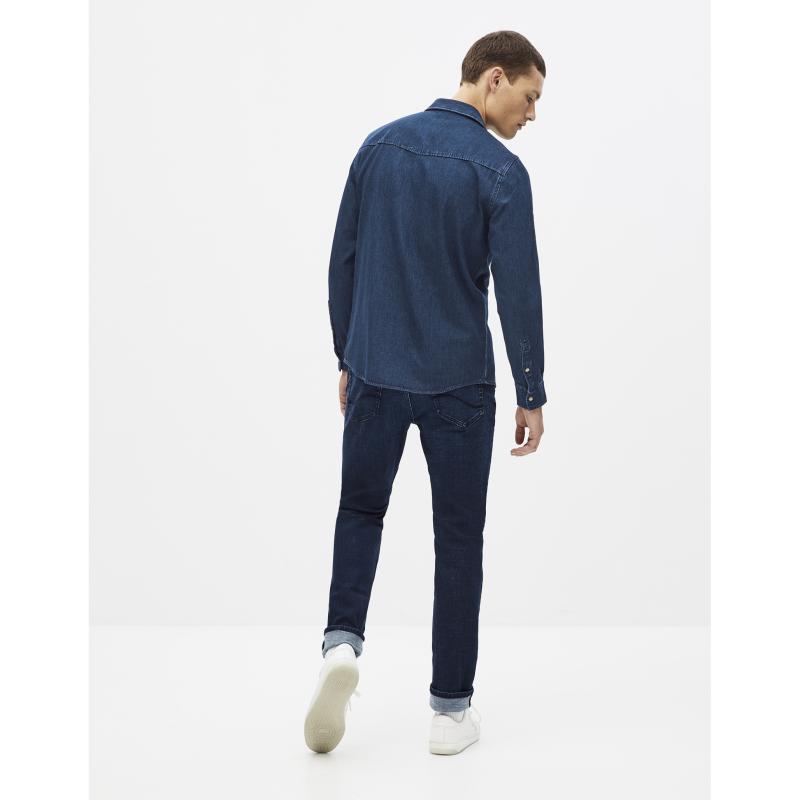 Džínsová bavlnená košeľa Sarevient