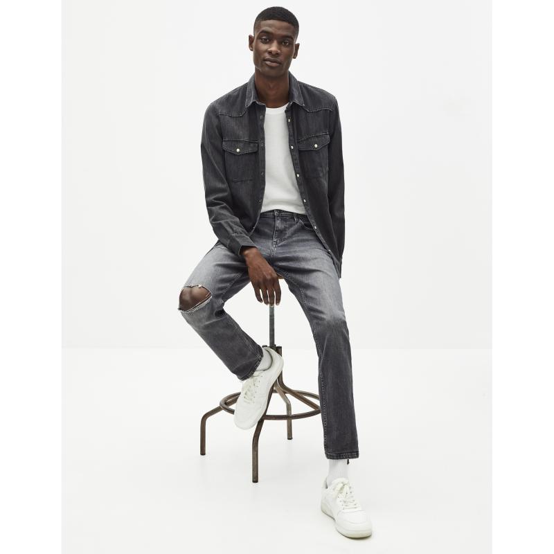 Džínsová bavlnená košeľa Sarevient