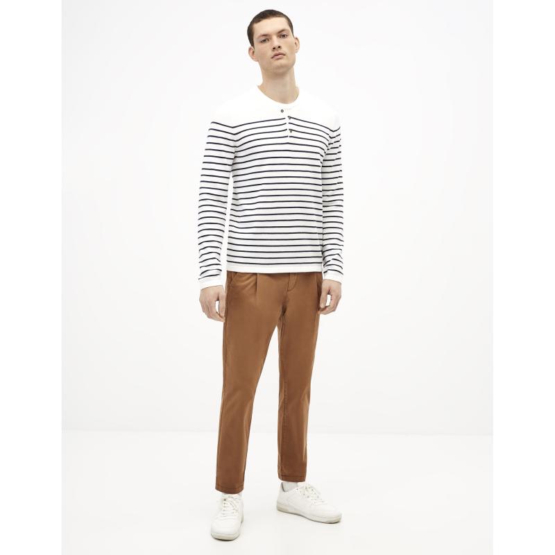 Bavlněný pruhovaný svetr Techillray