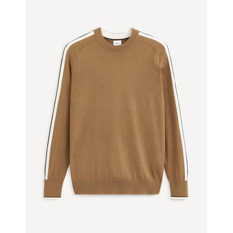 Vlněný svetr Veritas s pruhy