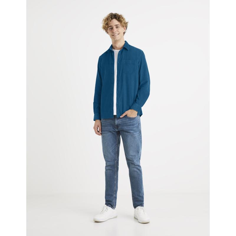 Velúrová košeľa Vamil