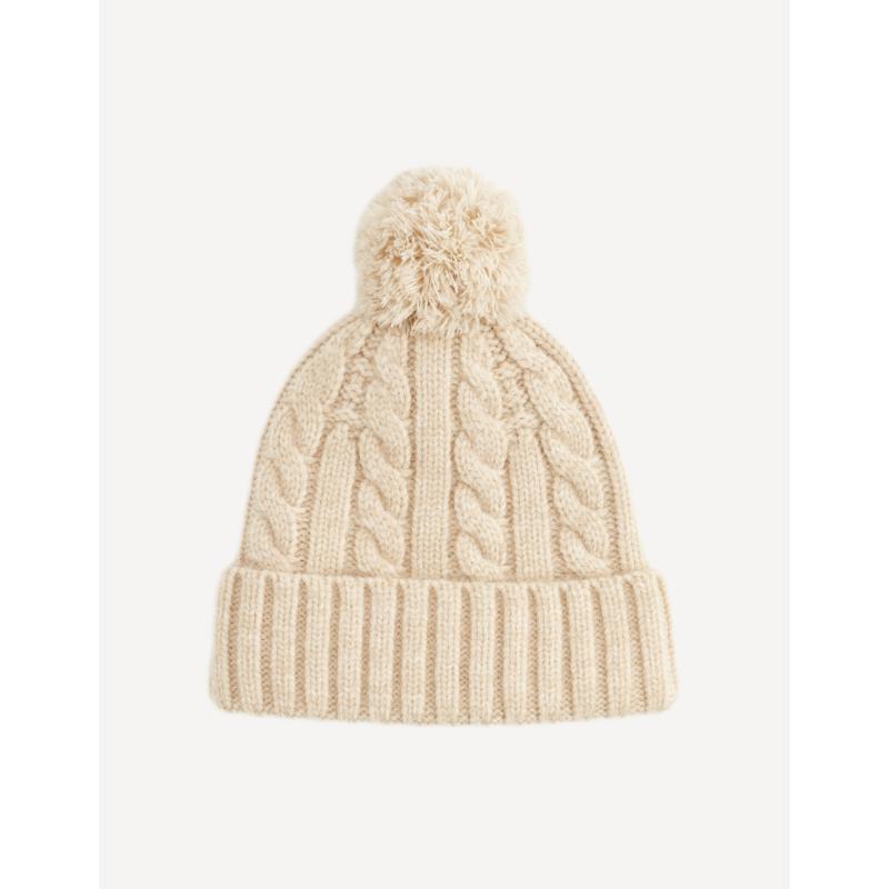 Zimní čepise Vicable s bambulí Béžová