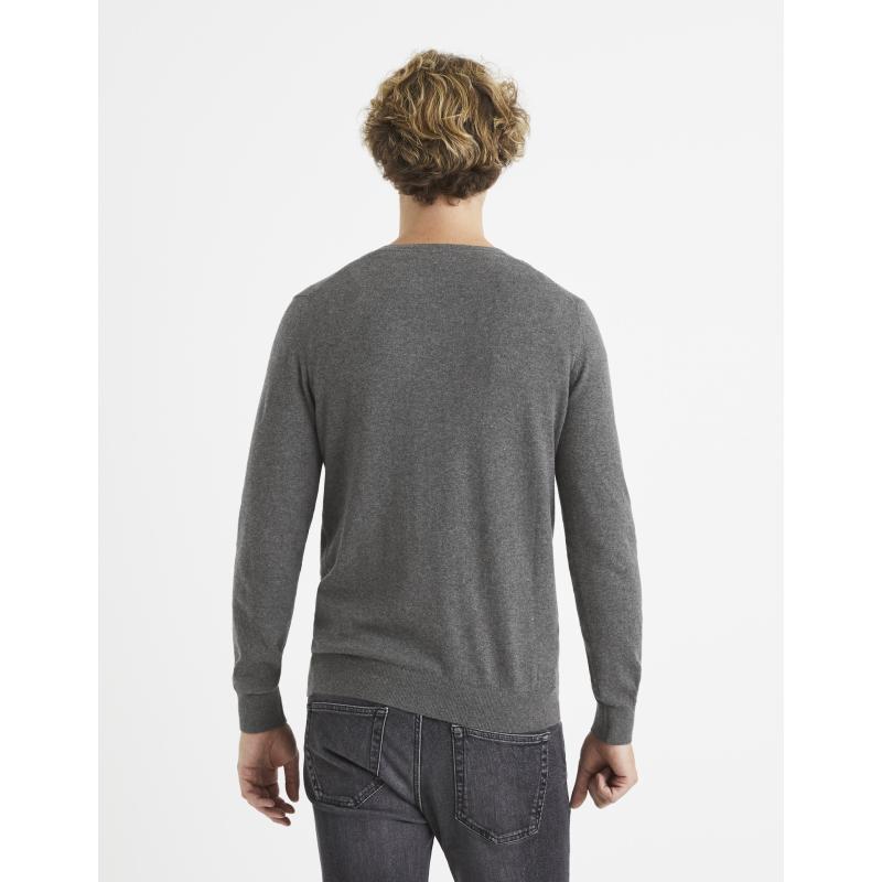 Hladký melírovaný svetr Veviflex