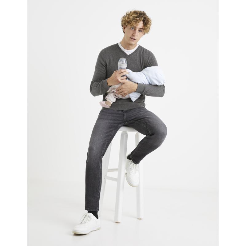 Hladký melírovaný svetr Veviflex