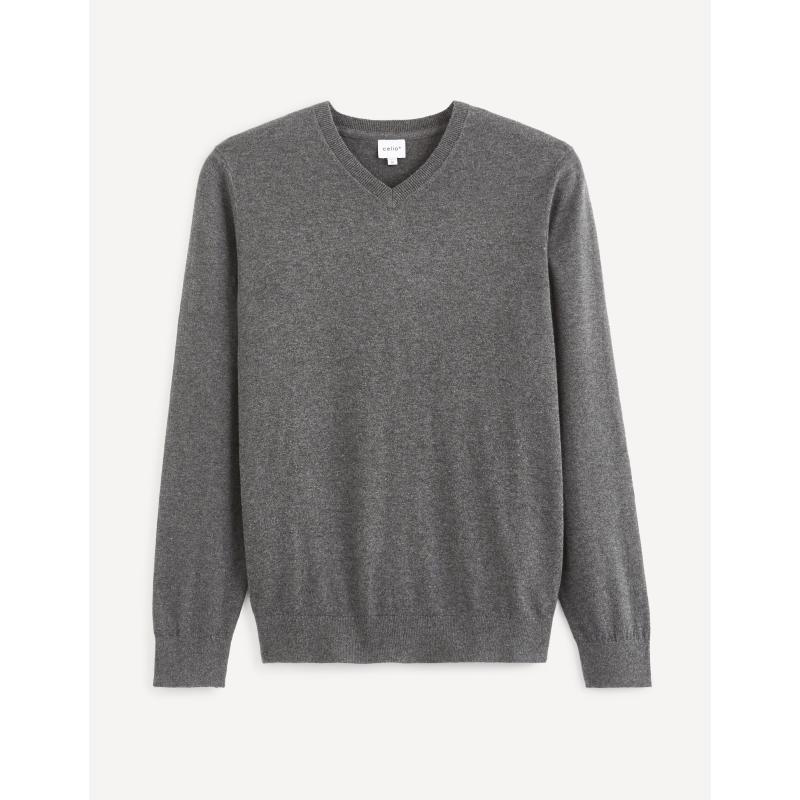 Hladký melírovaný svetr Veviflex