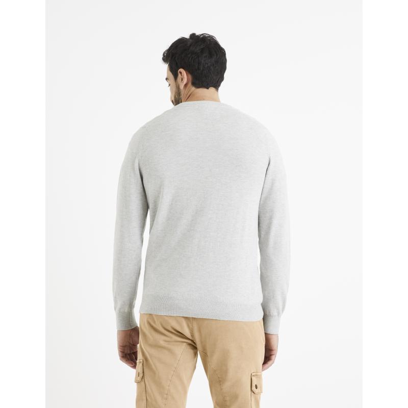 Hladký melírovaný svetr Veviflex