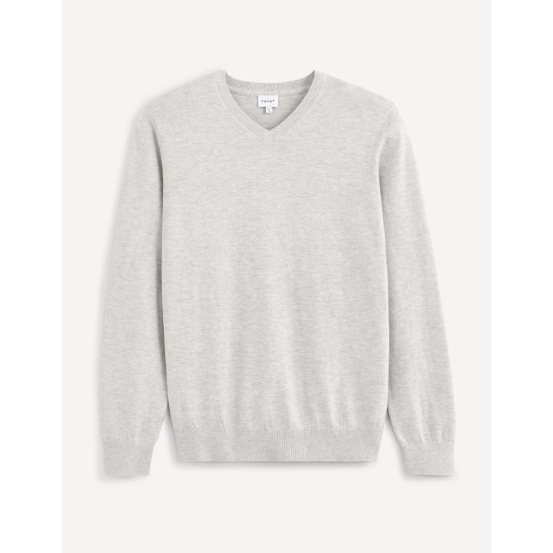 Hladký melírovaný svetr Veviflex