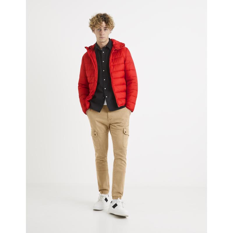 Lehká prošívaná bunda s kapucí