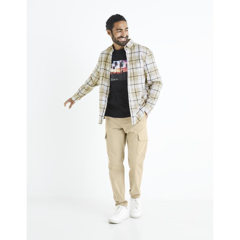 Károvaná košeľa zo 100% bavlny