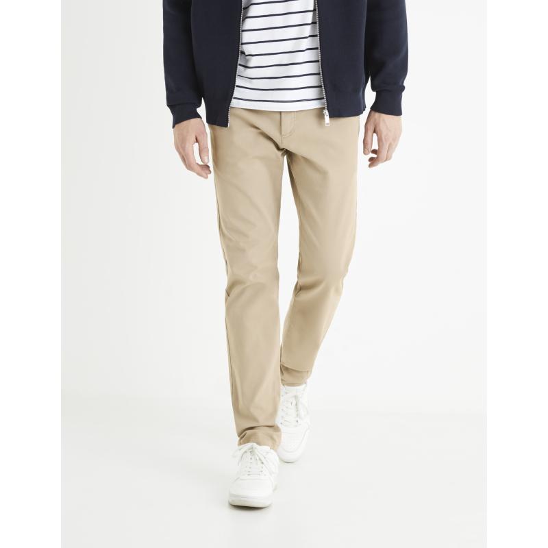 Tocharles chino slim khaki nohavice