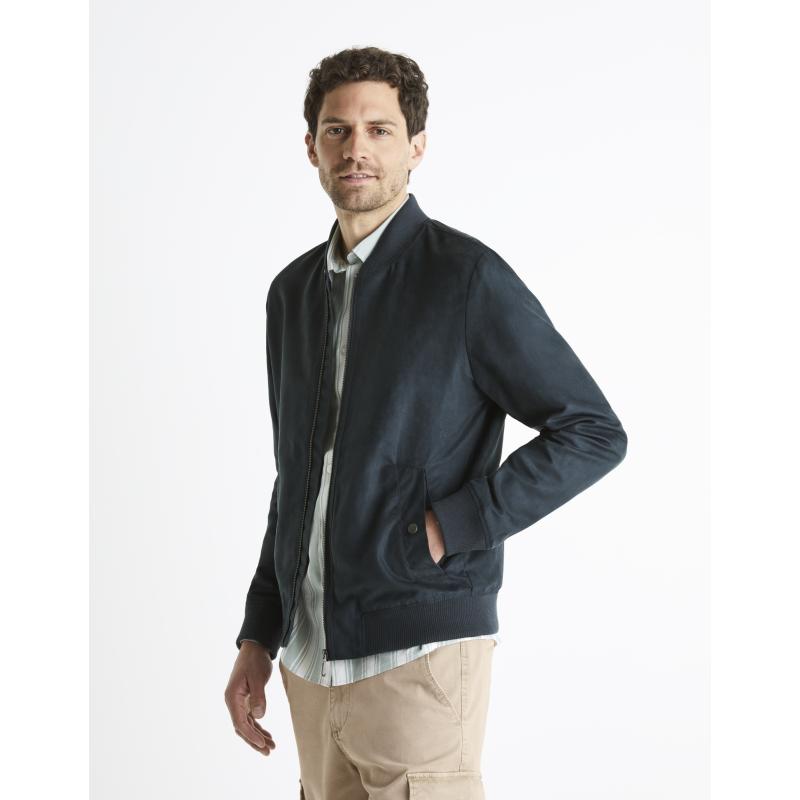 Bomber Budain z imitace semiše