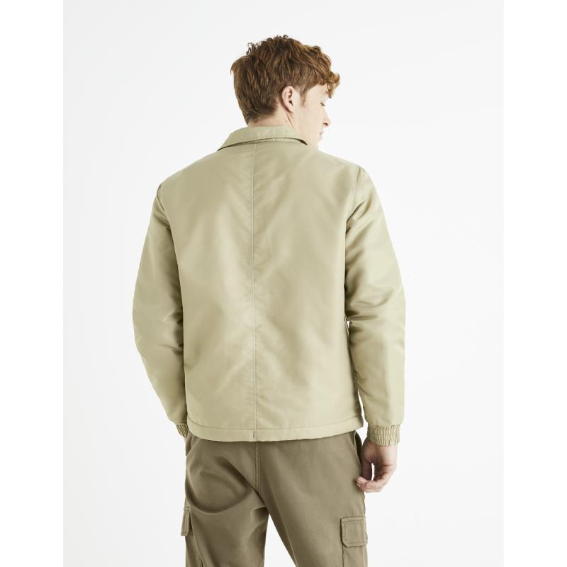 Bunda s košilovým límcem