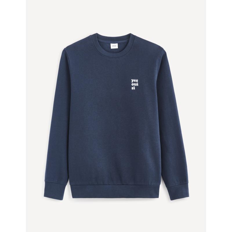 Jednofarebná mikina Beprix