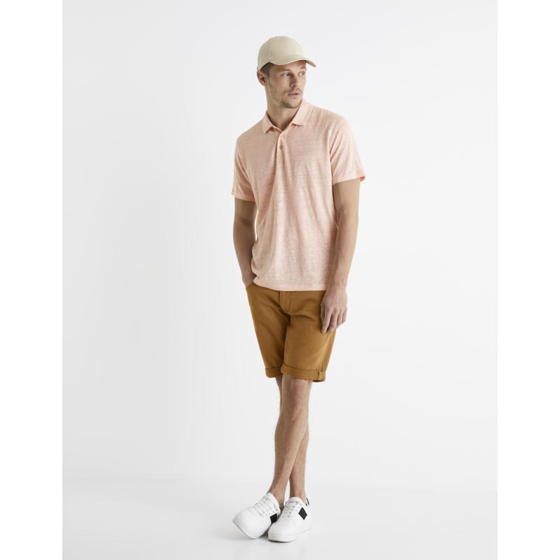 Lněné polo tričko Bepolin