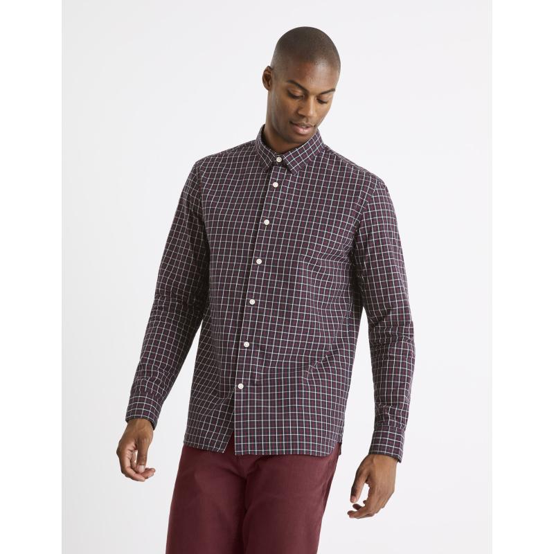 Károvaná regular košeľa Carolo