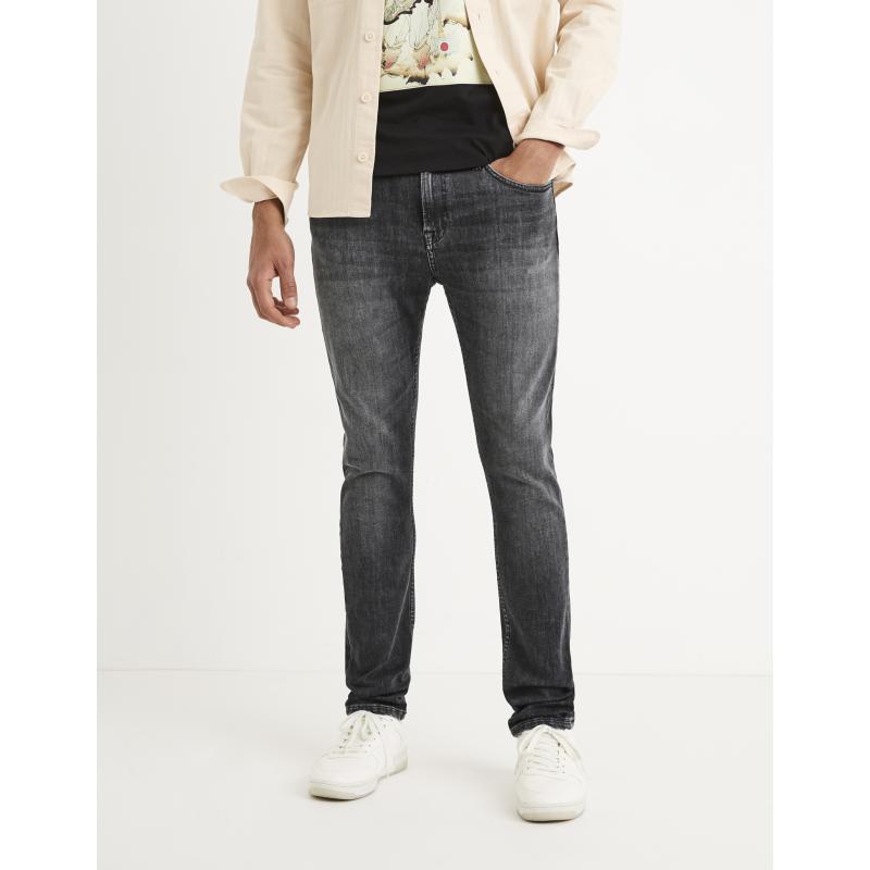 Celio Džíny C25 slim Toslouis25 Černá 36/32