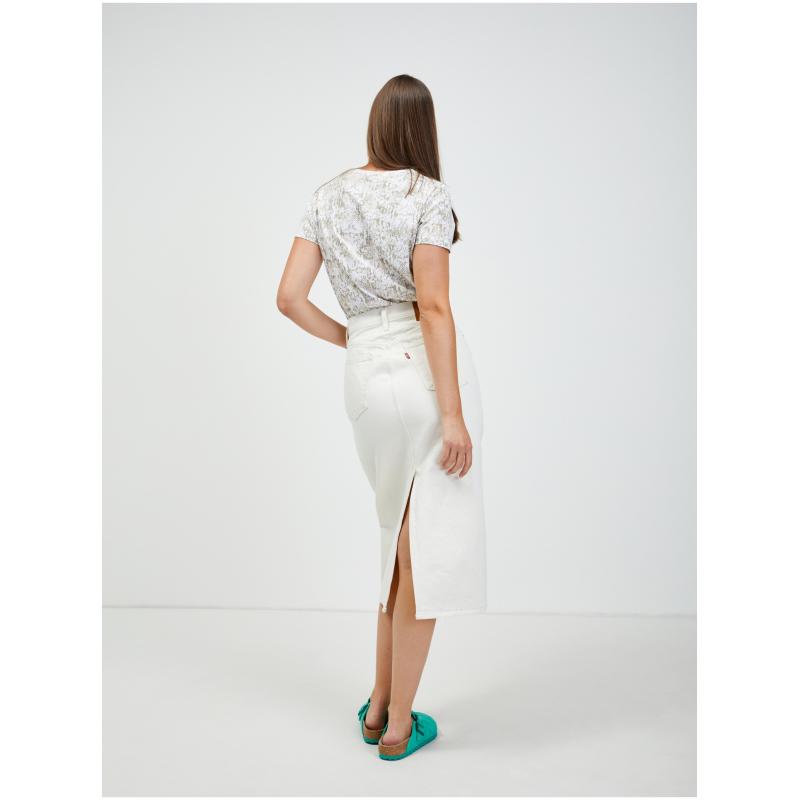 Bílo-béžové tričko se zvířecím vzorem