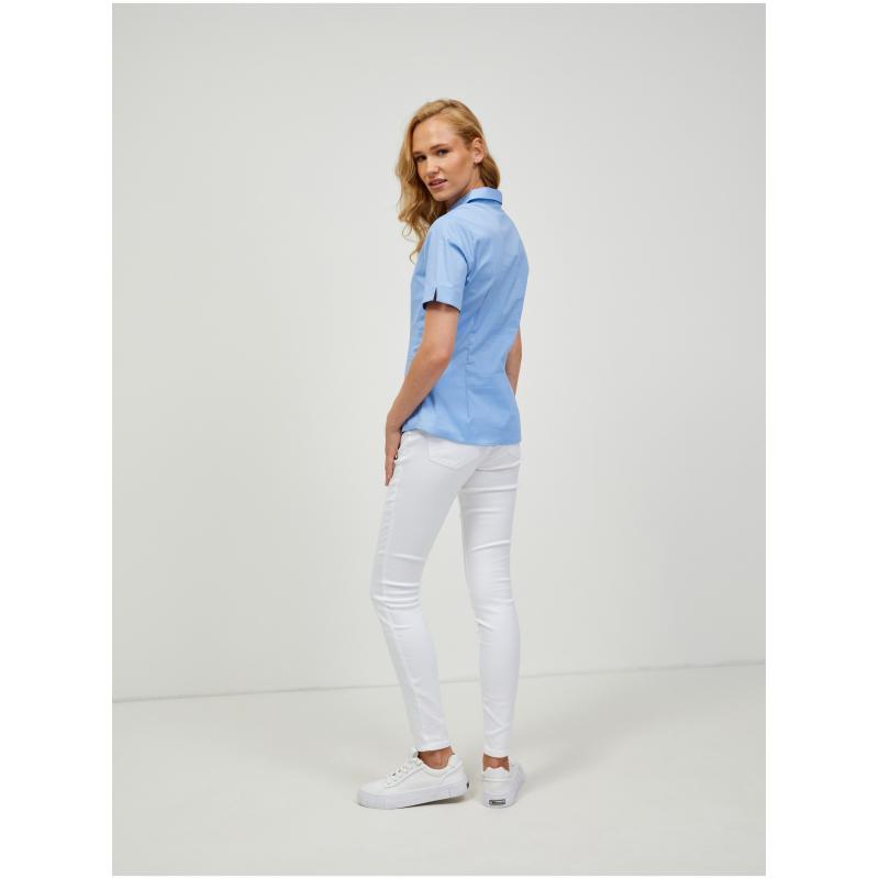 Világoskék rövid ujjú ing