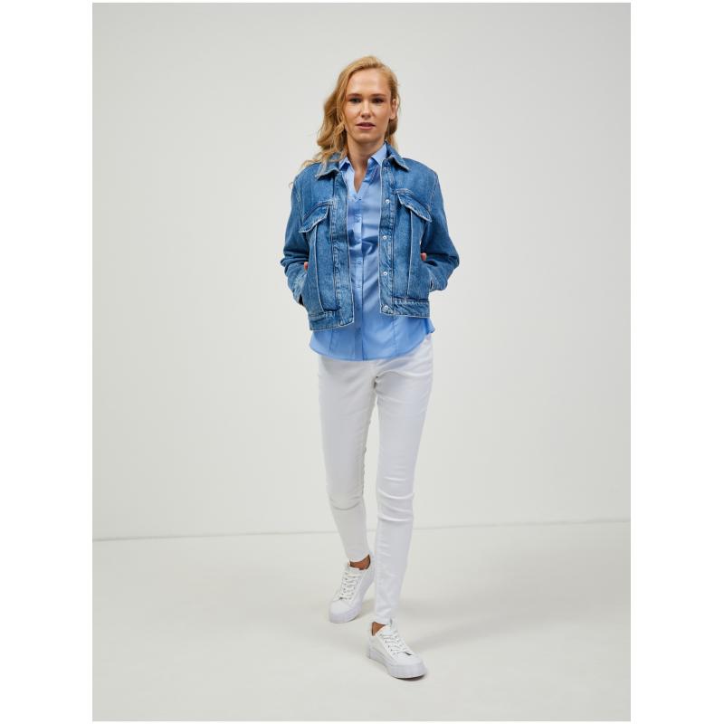 Világoskék rövid ujjú ing