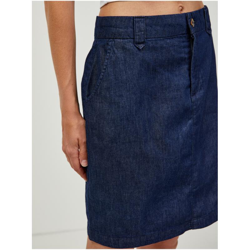 Tmavě modrá džínová sukně