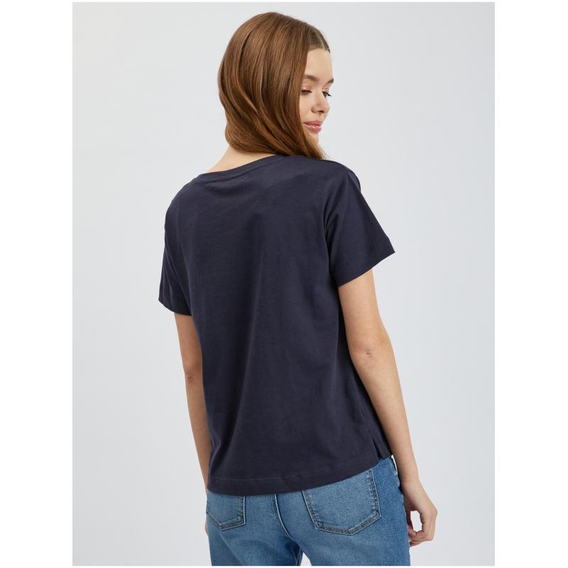 Tmavě modré dámské tričko