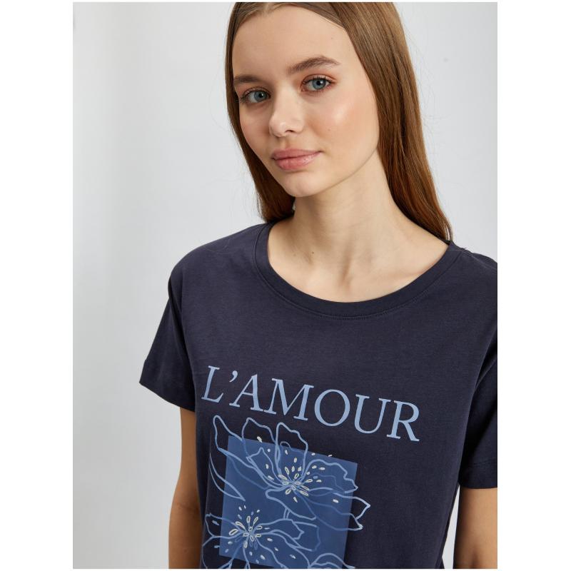 Tmavě modré dámské tričko