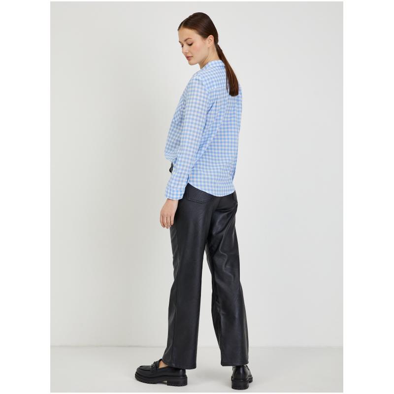 Világoskék női kockás ing