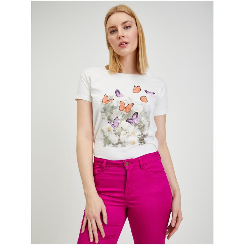 Tmavě růžové dámské zkrácené kalhoty