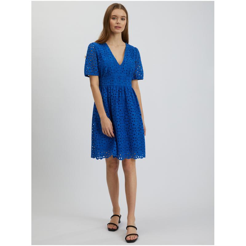 Modré dámské šaty