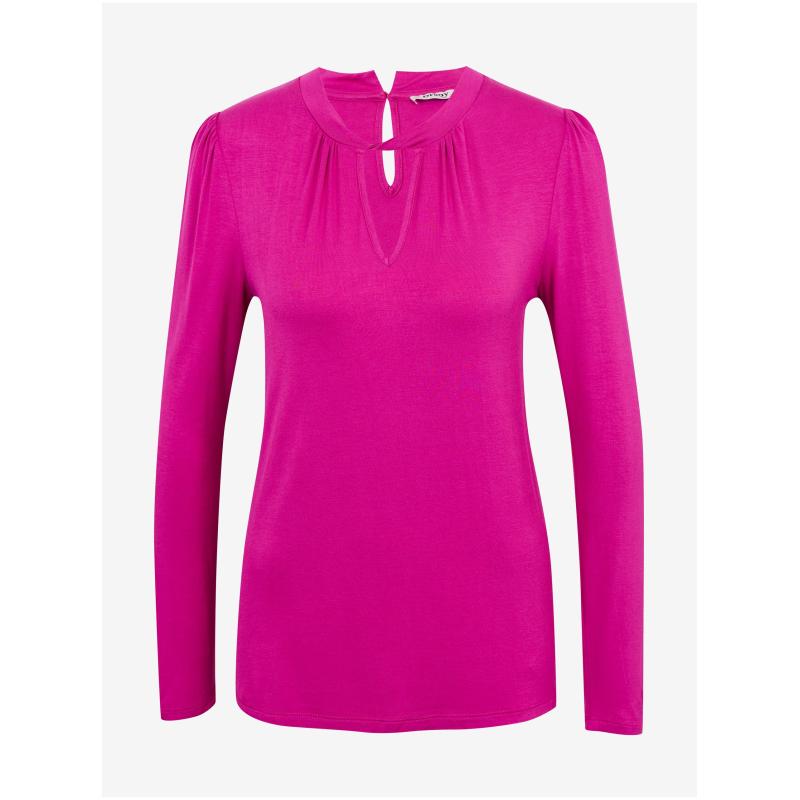 Tmavě růžové dámské tričko