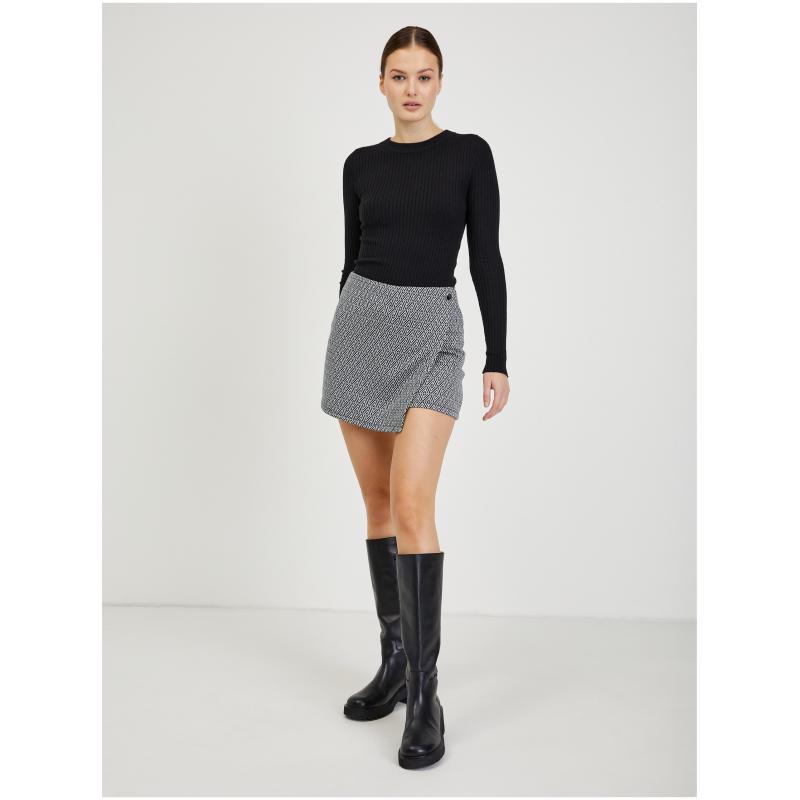 Fekete női mintás szoknya/nadrág