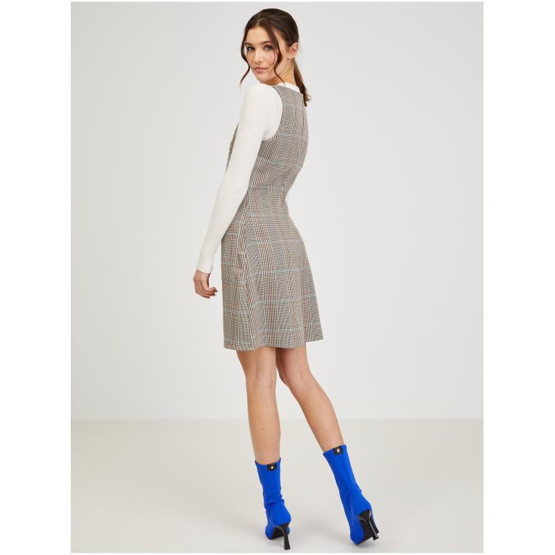 Barna női kockás ruha