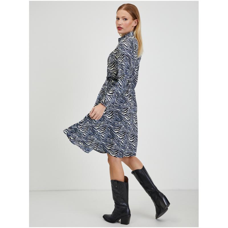 Kék és fehér női mintás ruha