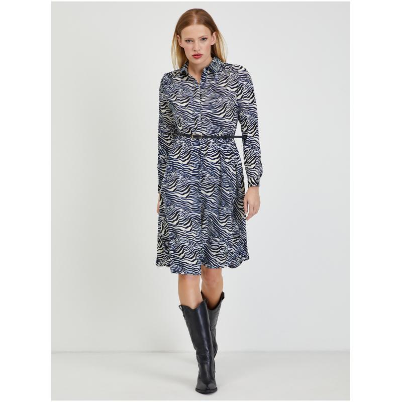 Kék és fehér női mintás ruha