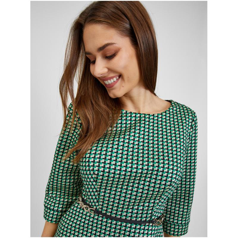 Zelené dámske vzorované šaty ORSAY 40