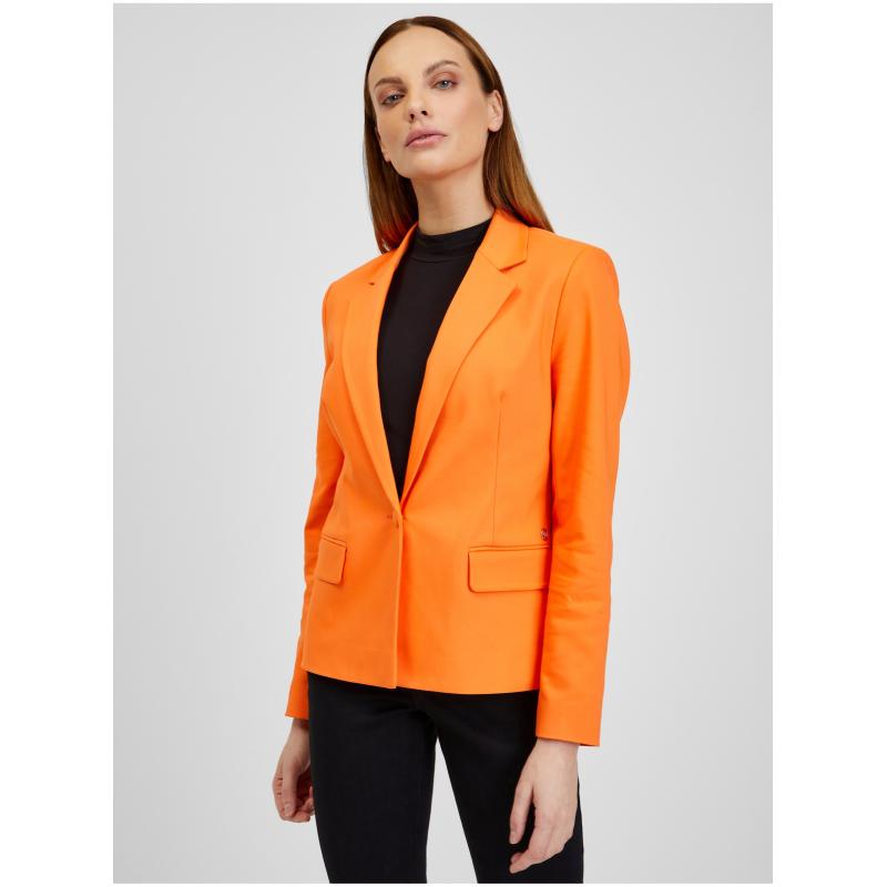 Oranžové dámske sako