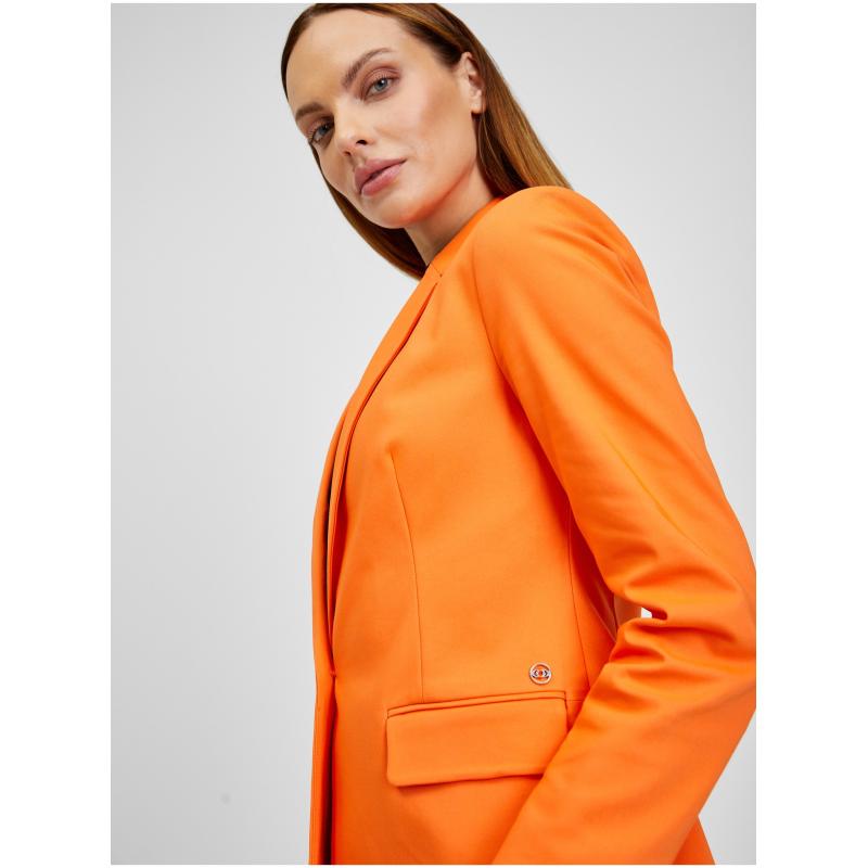 Oranžové dámske sako