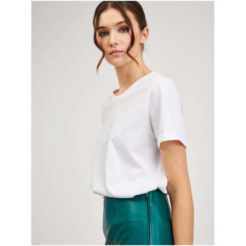 Zelená dámska koženková sukňa