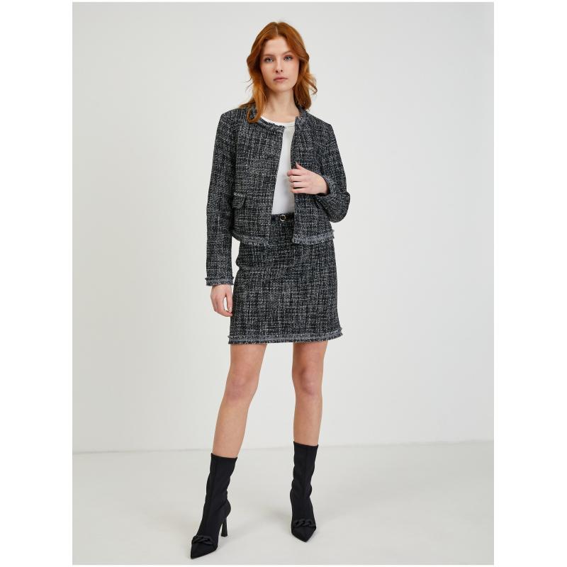 Šedá dámská tvídová sukně