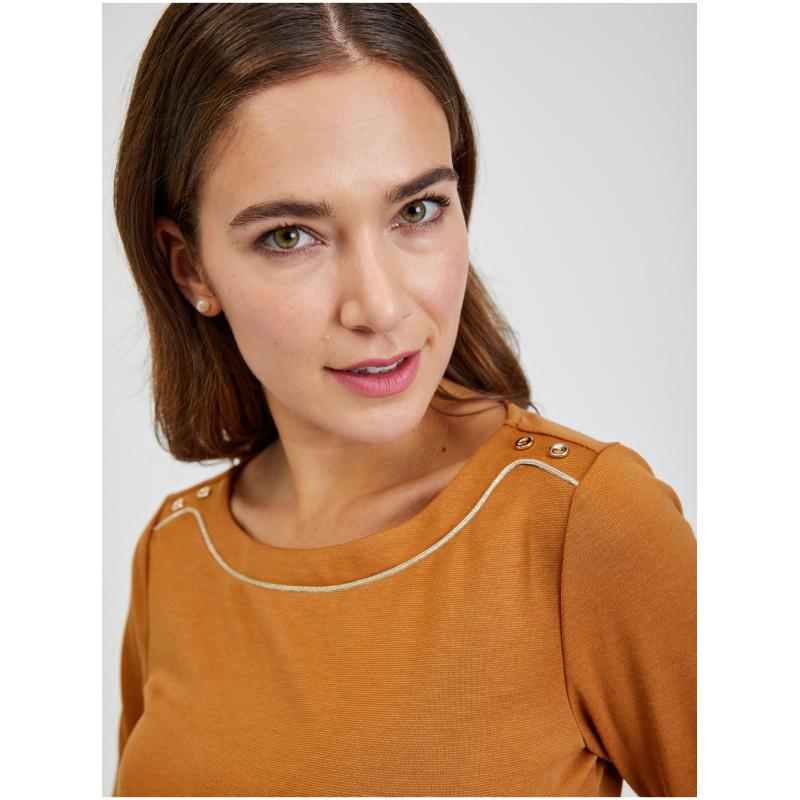 Hnědé dámské tričko