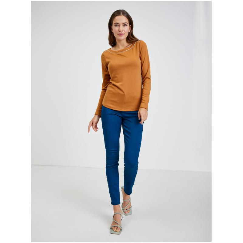 Hnědé dámské tričko