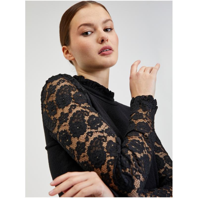 Čierny dámsky sveter